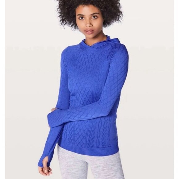 Lululemon Rest Less Hoodie Blue Size 6 - Picture 1 of 6